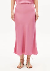 lenovaa satin slip-skirt washed berry
