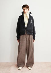 iconic Å gwenaa bouclé steel melange -oatmilk