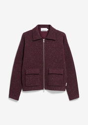jacke dorotheaa tweed dark cranberry