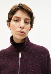 jacke dorotheaa tweed dark cranberry