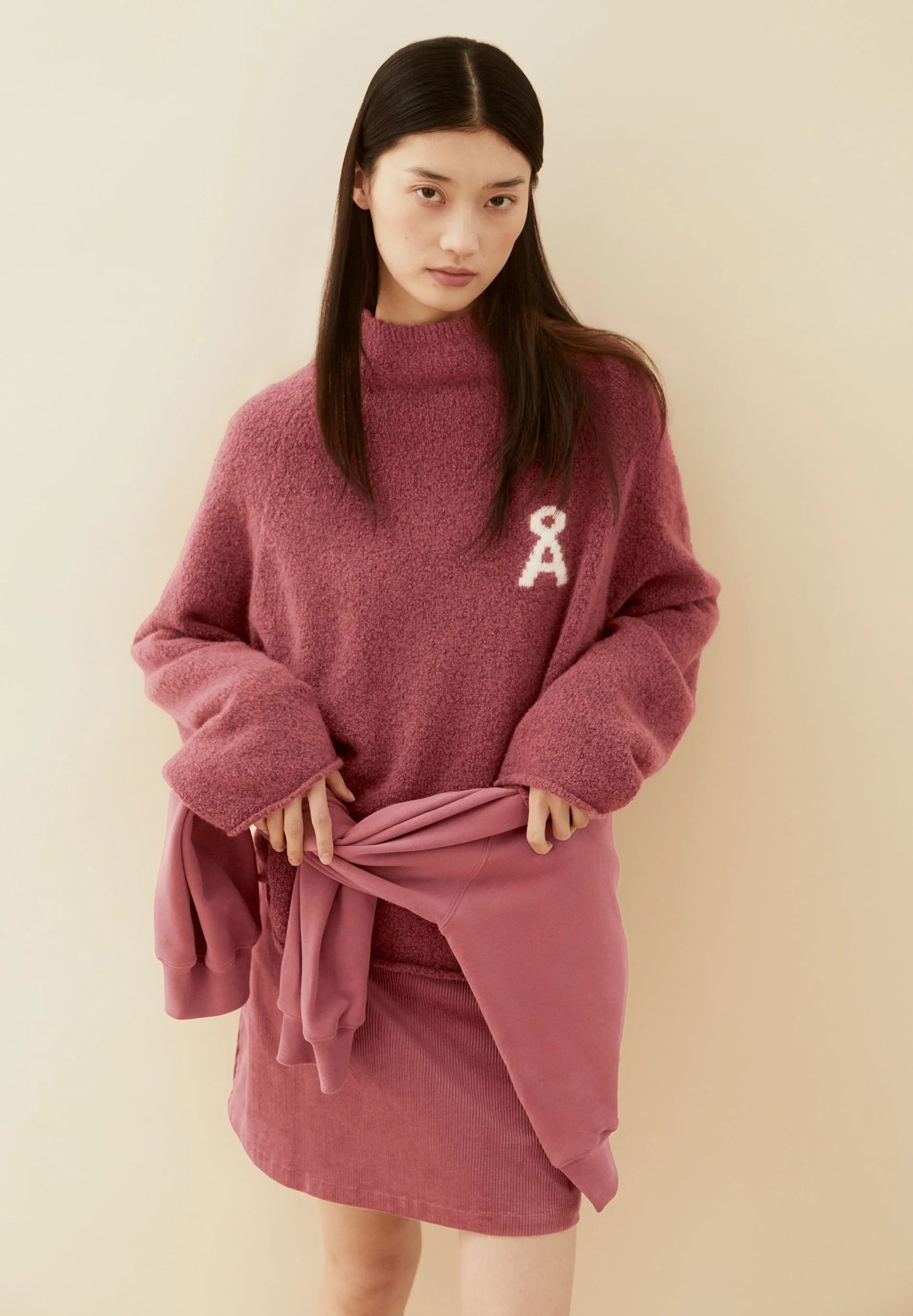 iconic Å bouclé knit sweater velvet ember