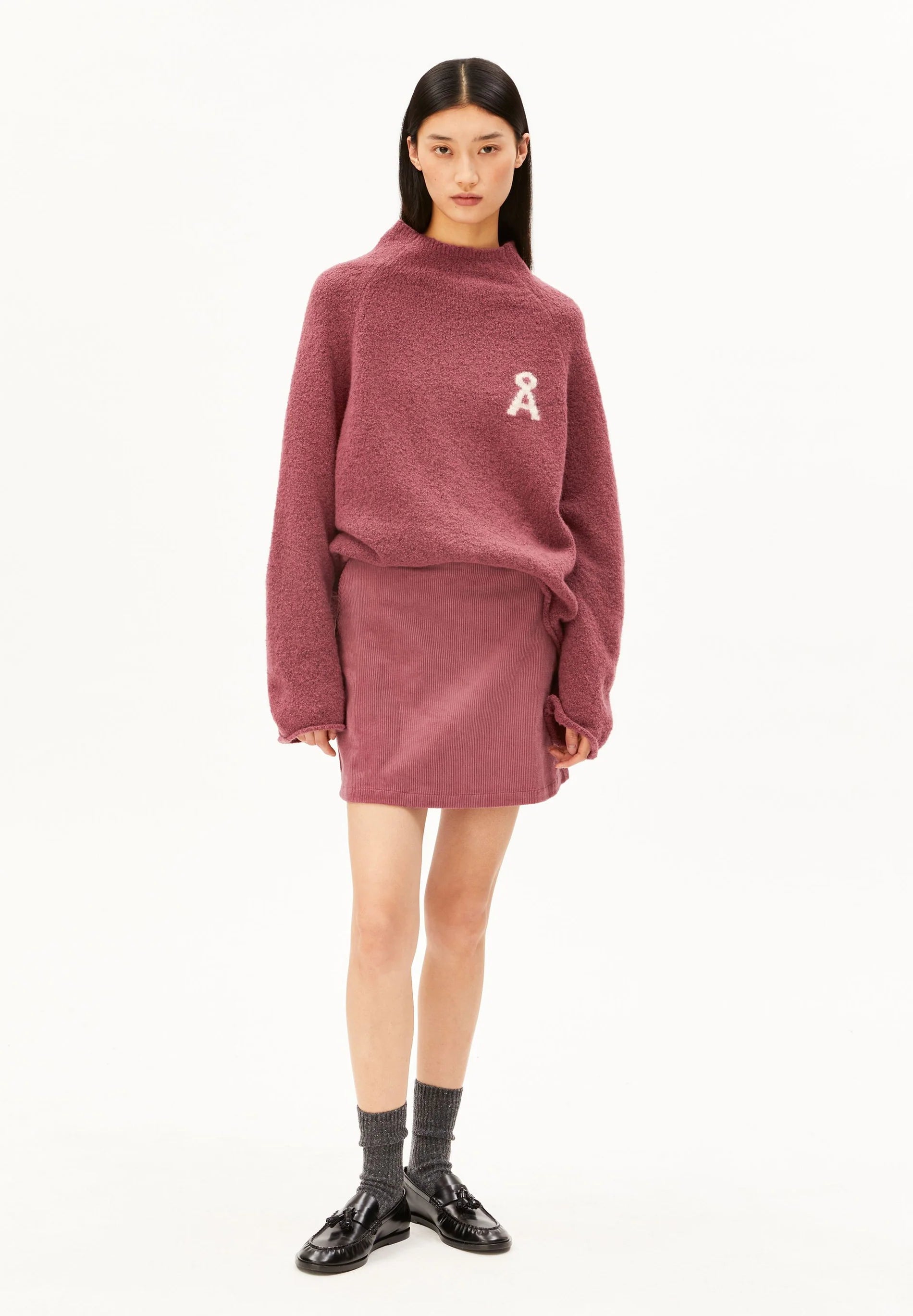 iconic Å bouclé knit sweater velvet ember