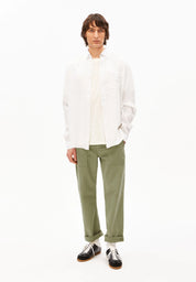 linen longsleeve shirt white