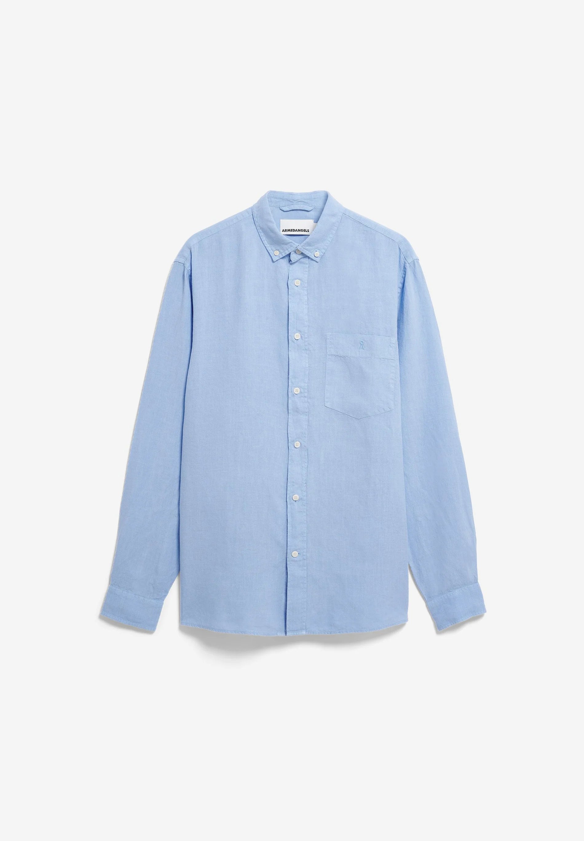 linen longsleeve shirt wedgwood
