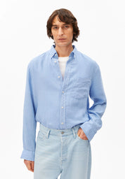linen longsleeve shirt wedgwood