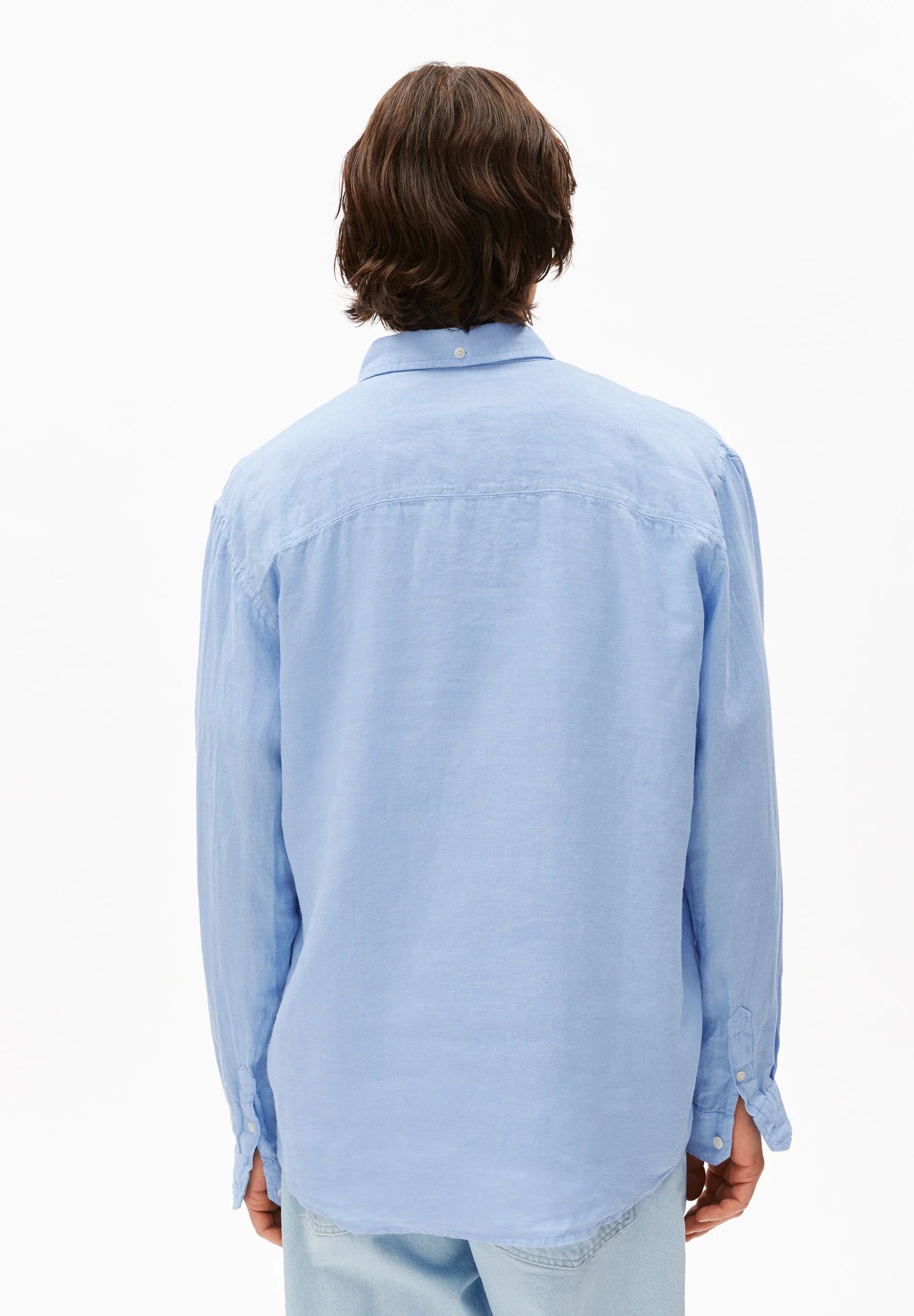 linen longsleeve shirt wedgwood
