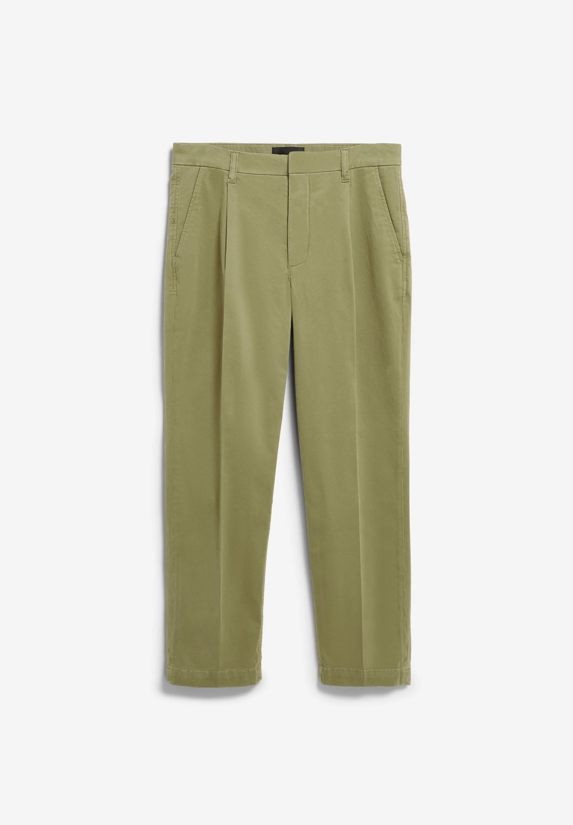 taamir pleated chino pant fatigue green