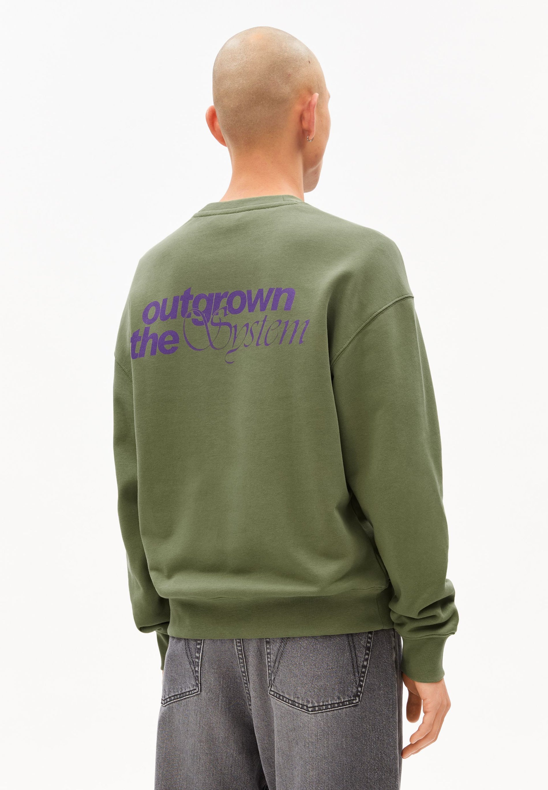 emaal outgrown sweatshirt fatigue green