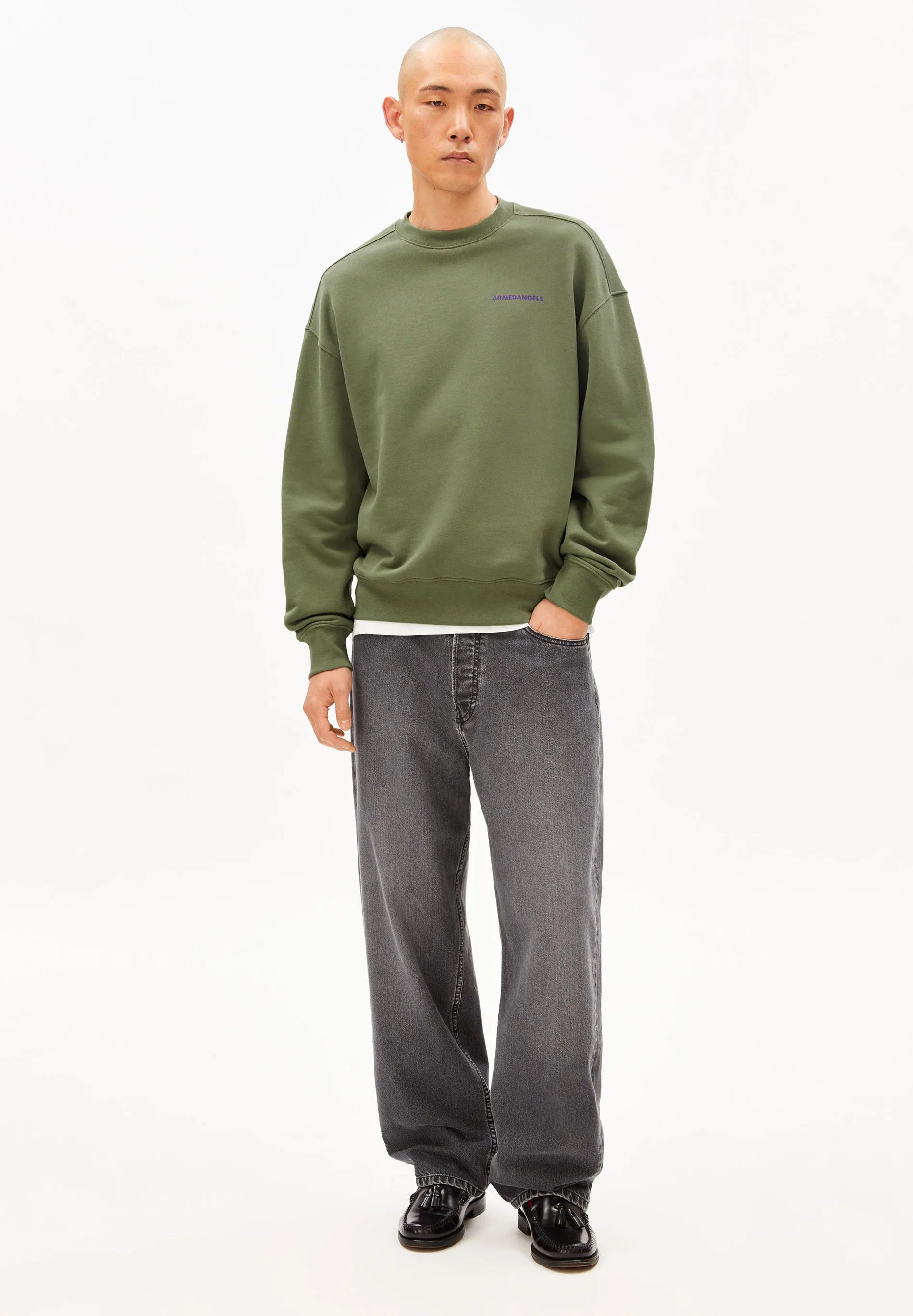 emaal outgrown sweatshirt fatigue green
