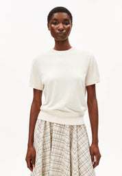 fine s sl knit sweater oatmilk