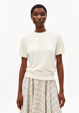 fine s sl knit sweater oatmilk