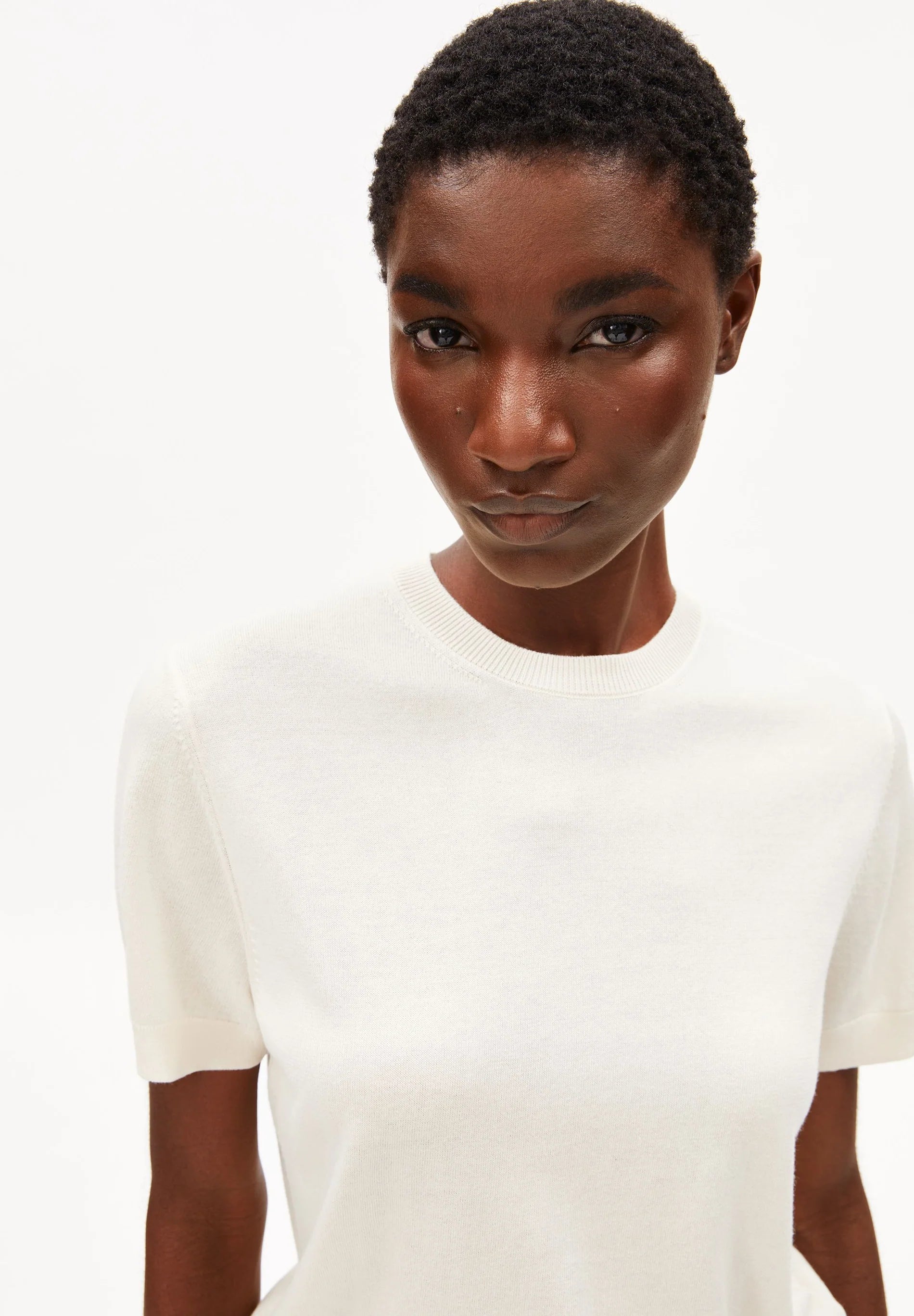 fine s sl knit sweater oatmilk