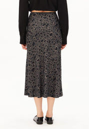 leo lenovaa slip-skirt dark steel-black