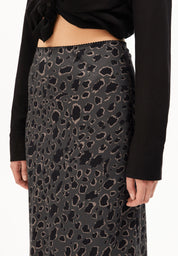 leo lenovaa slip-skirt dark steel-black