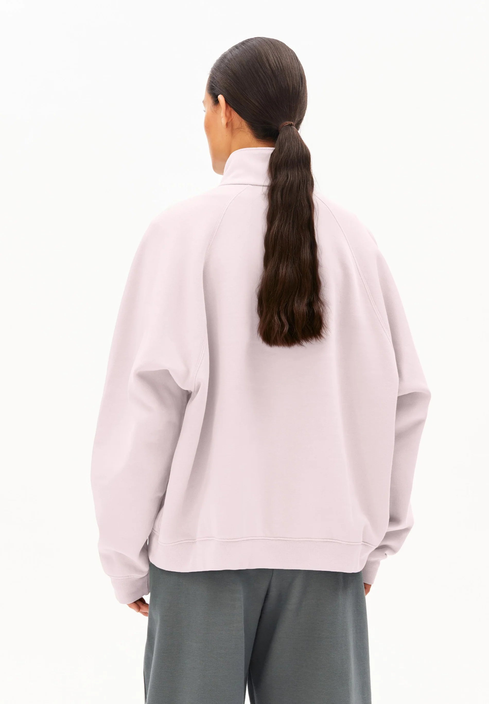 gmt dye sweat troyer pink mist