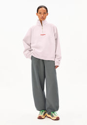 gmt dye sweat troyer pink mist