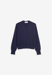fine knit cardigan tinted navy