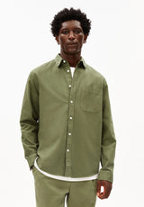 gmt dye lino longsleeve shirt fatigue green