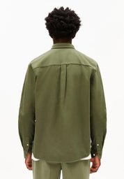 gmt dye lino longsleeve shirt fatigue green