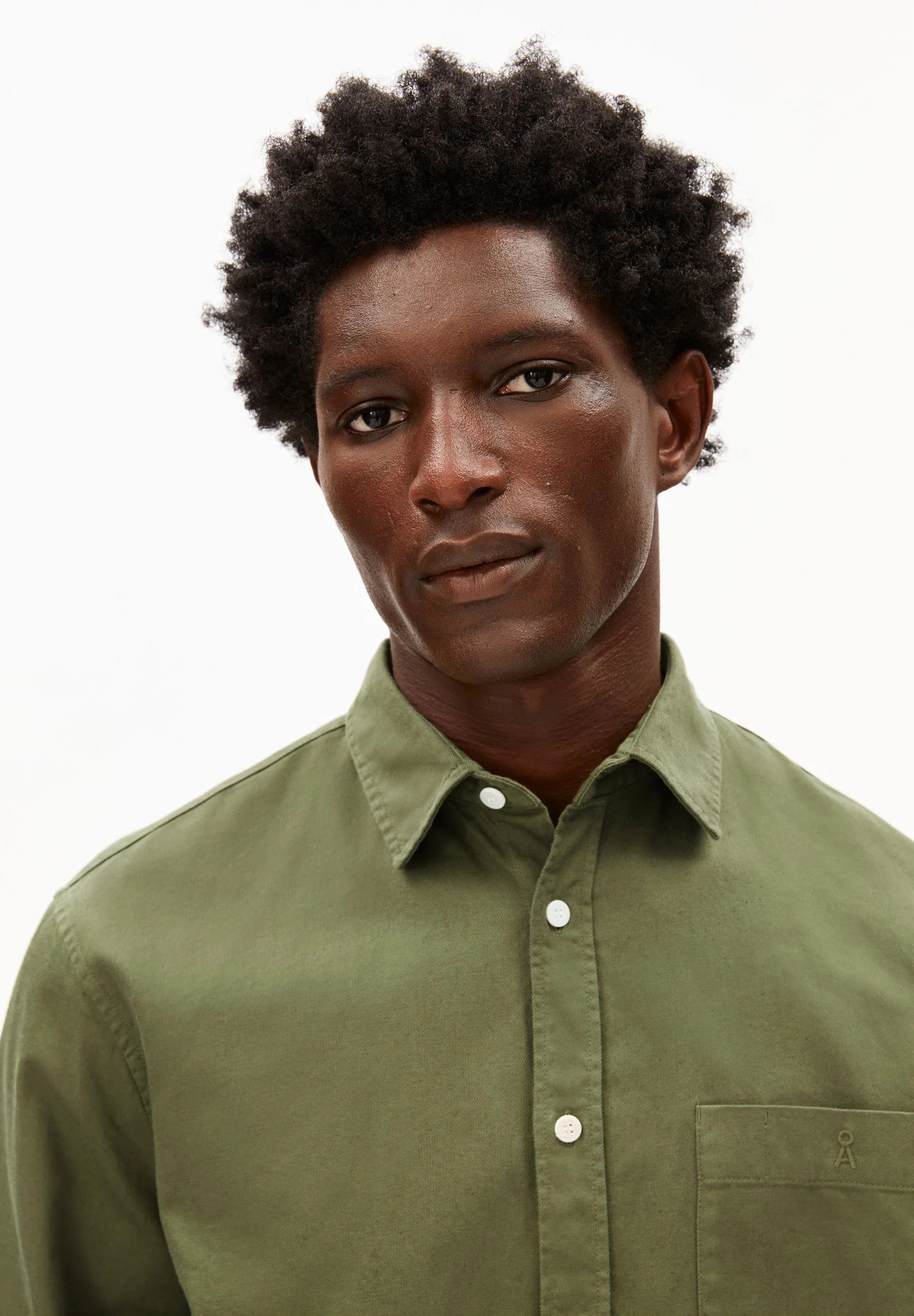 gmt dye lino longsleeve shirt fatigue green