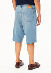 baggy hemp blend denim short atlas