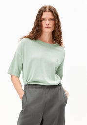 s sl linen blend knit sweater foam