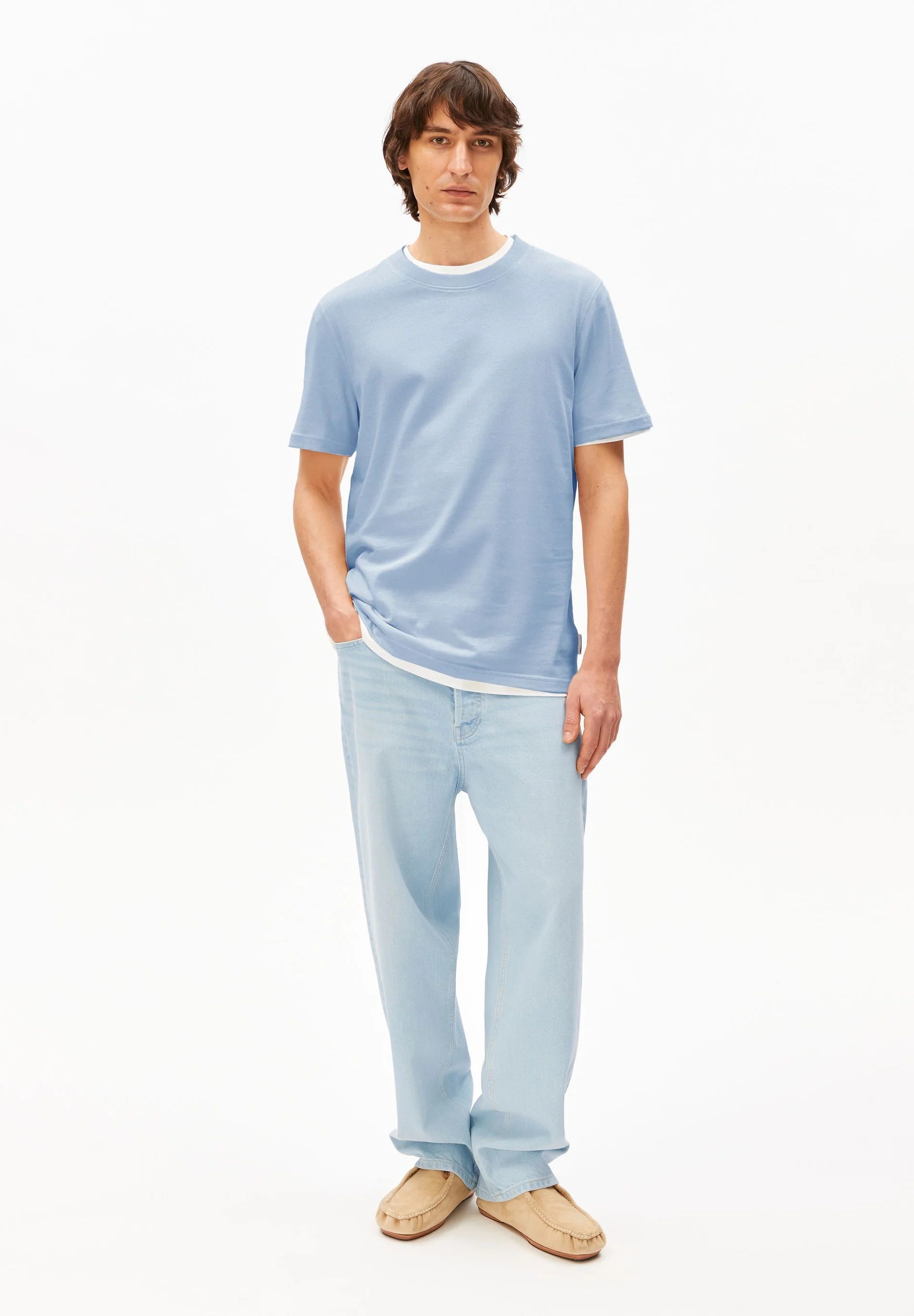 t-shirt maarkos mid weight wedgwood