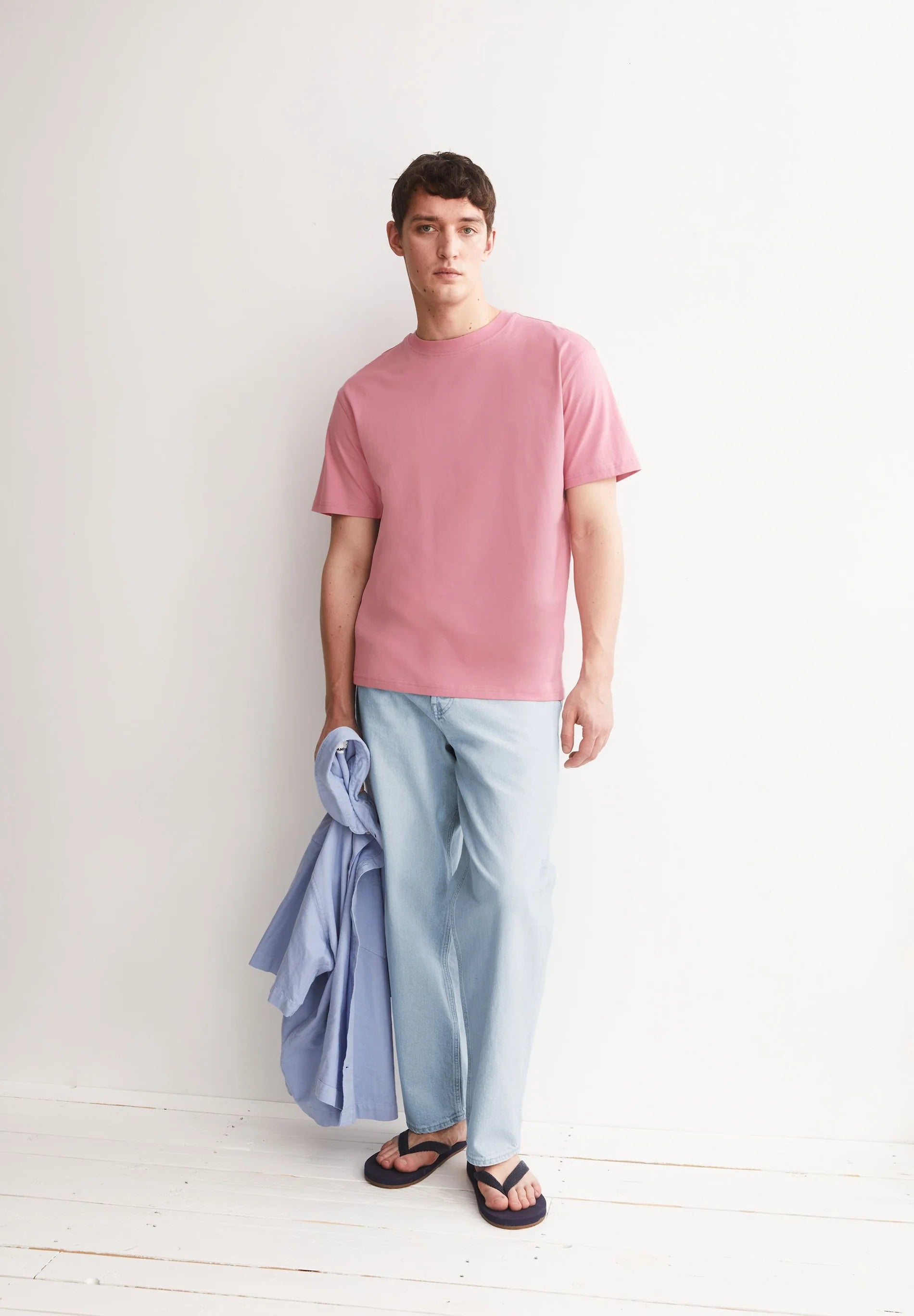 t-shirt maarkos mid weight washed berry