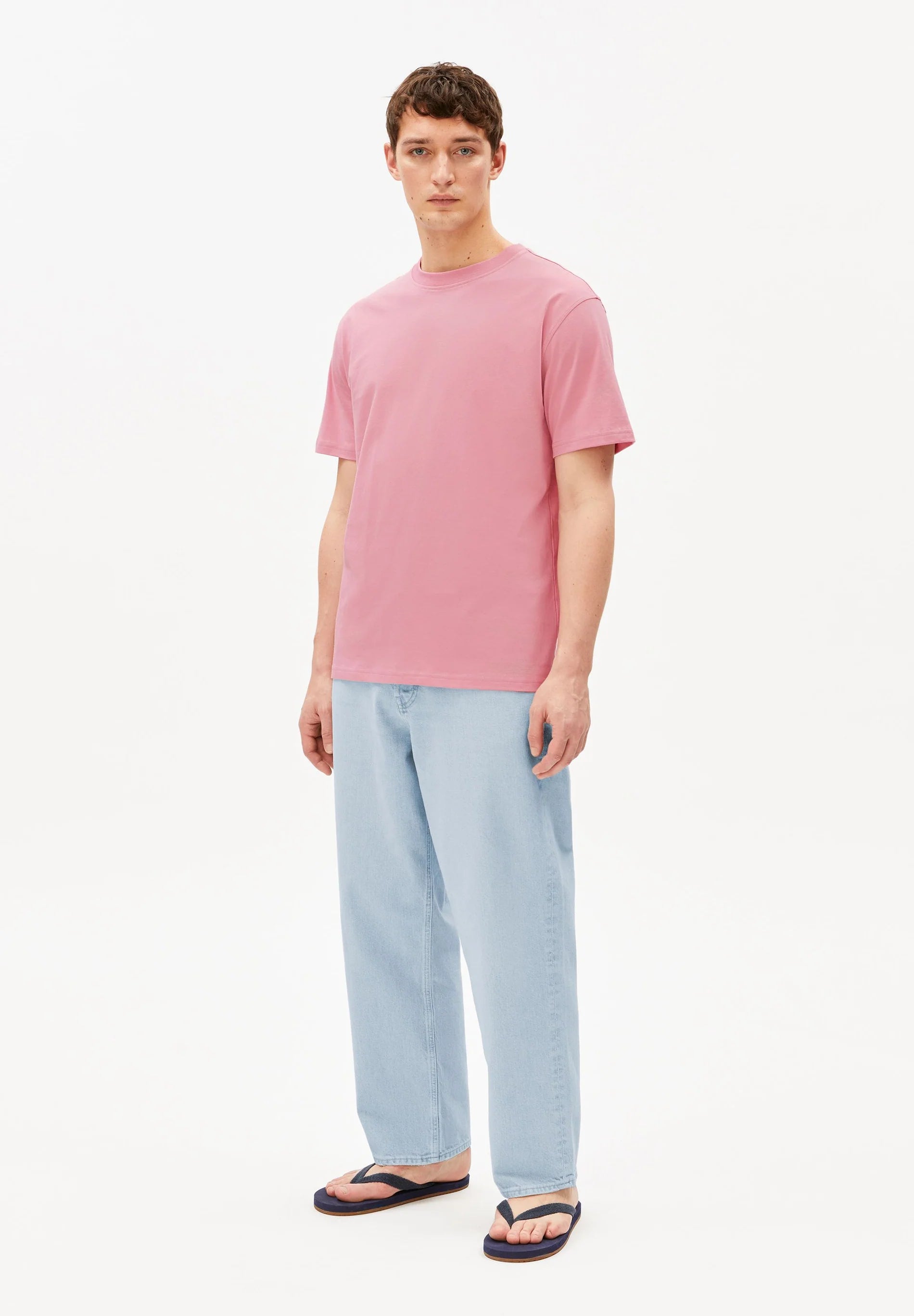 t-shirt maarkos mid weight washed berry