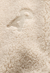 wool blend fleece jacket honey melange