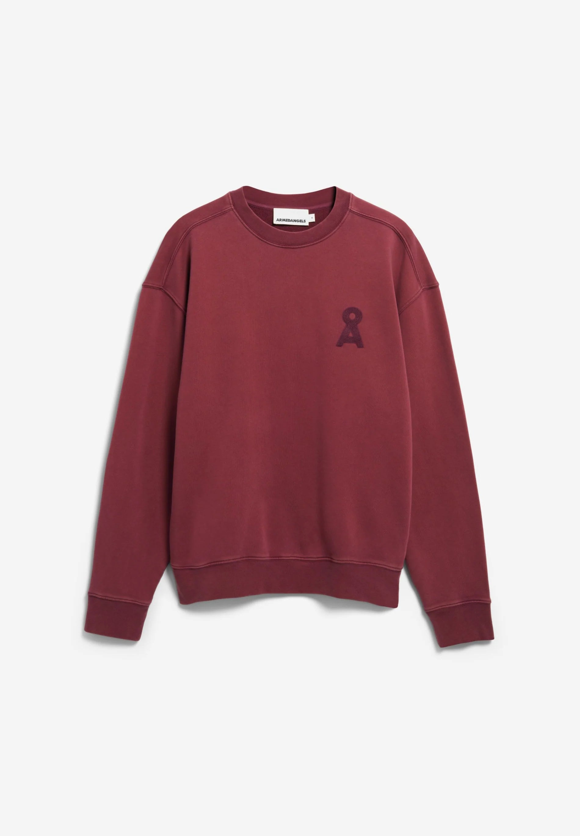 iconic Å gmt dye sweatshirt velvet red washed