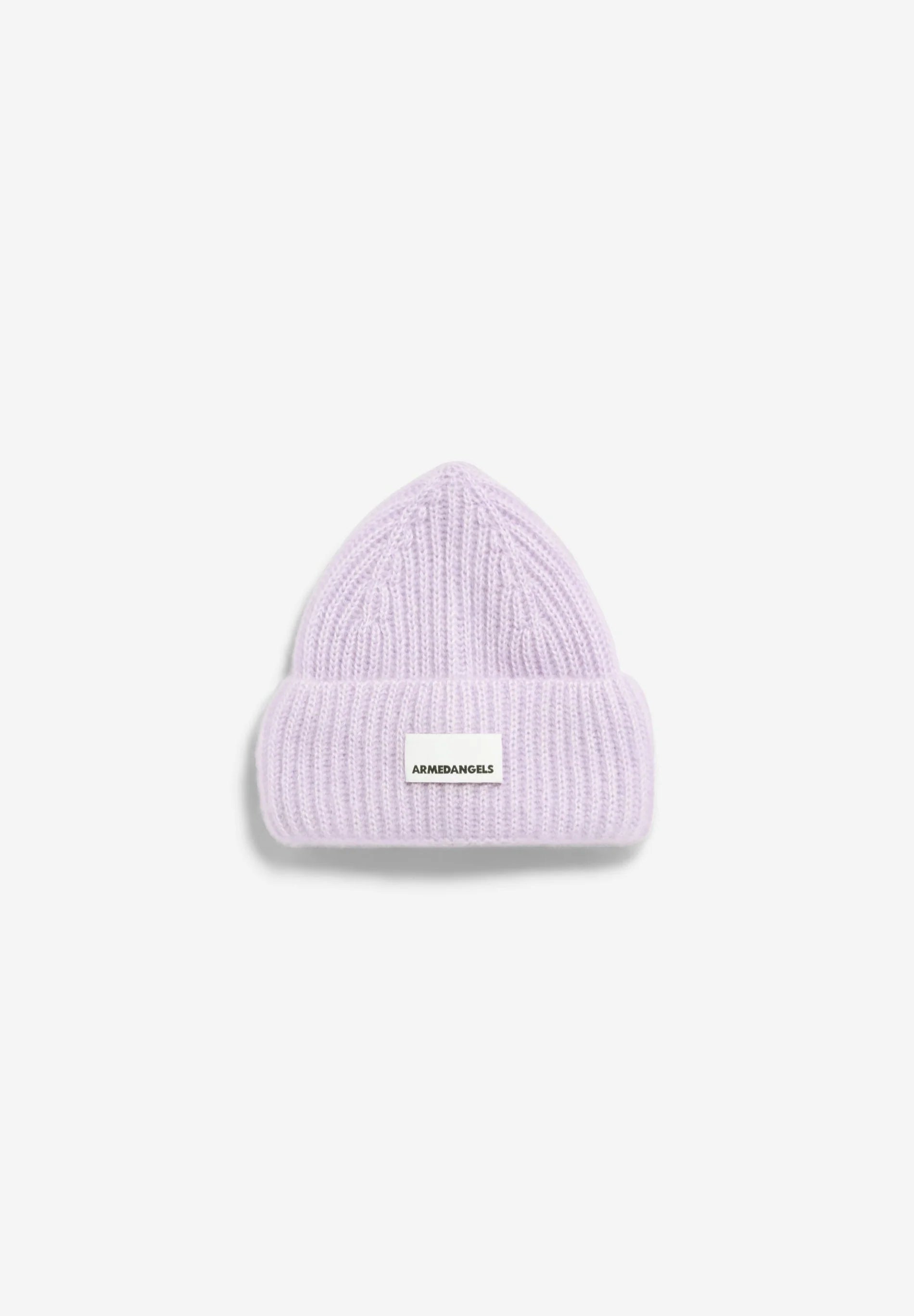 mohair blend knit hat moonlit lilac