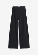 basic jersey wide leg pant black