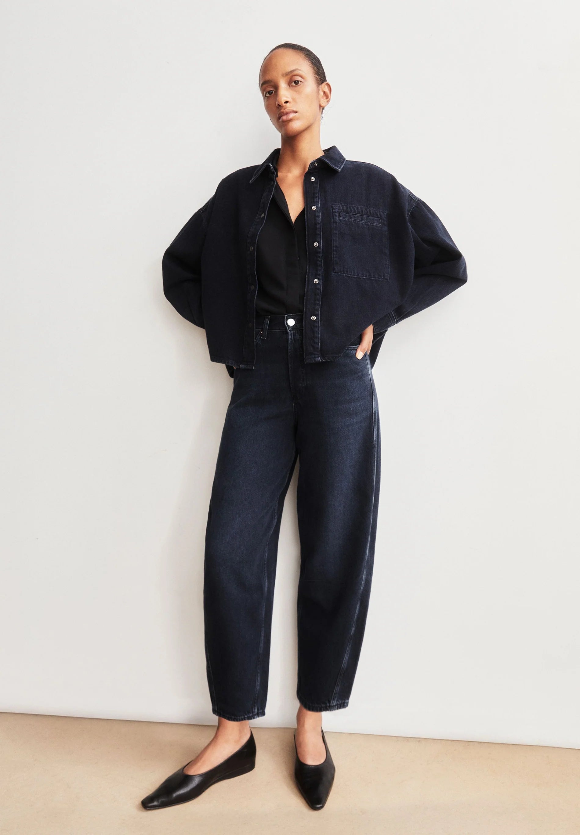 jeans baarly high waist barrel fluid ink