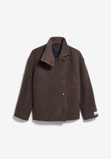 majeelaa wool jacket claystone melange