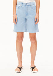 thalinaa denim short fresh blue