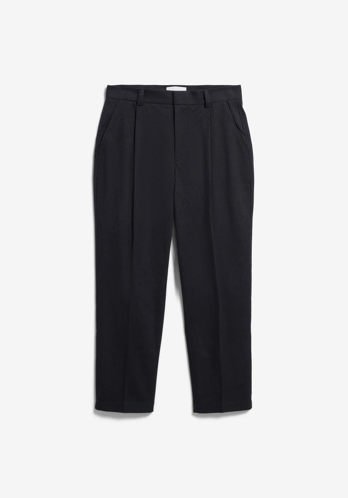 taamir structure pleated pant black