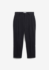 taamir structure pleated pant black