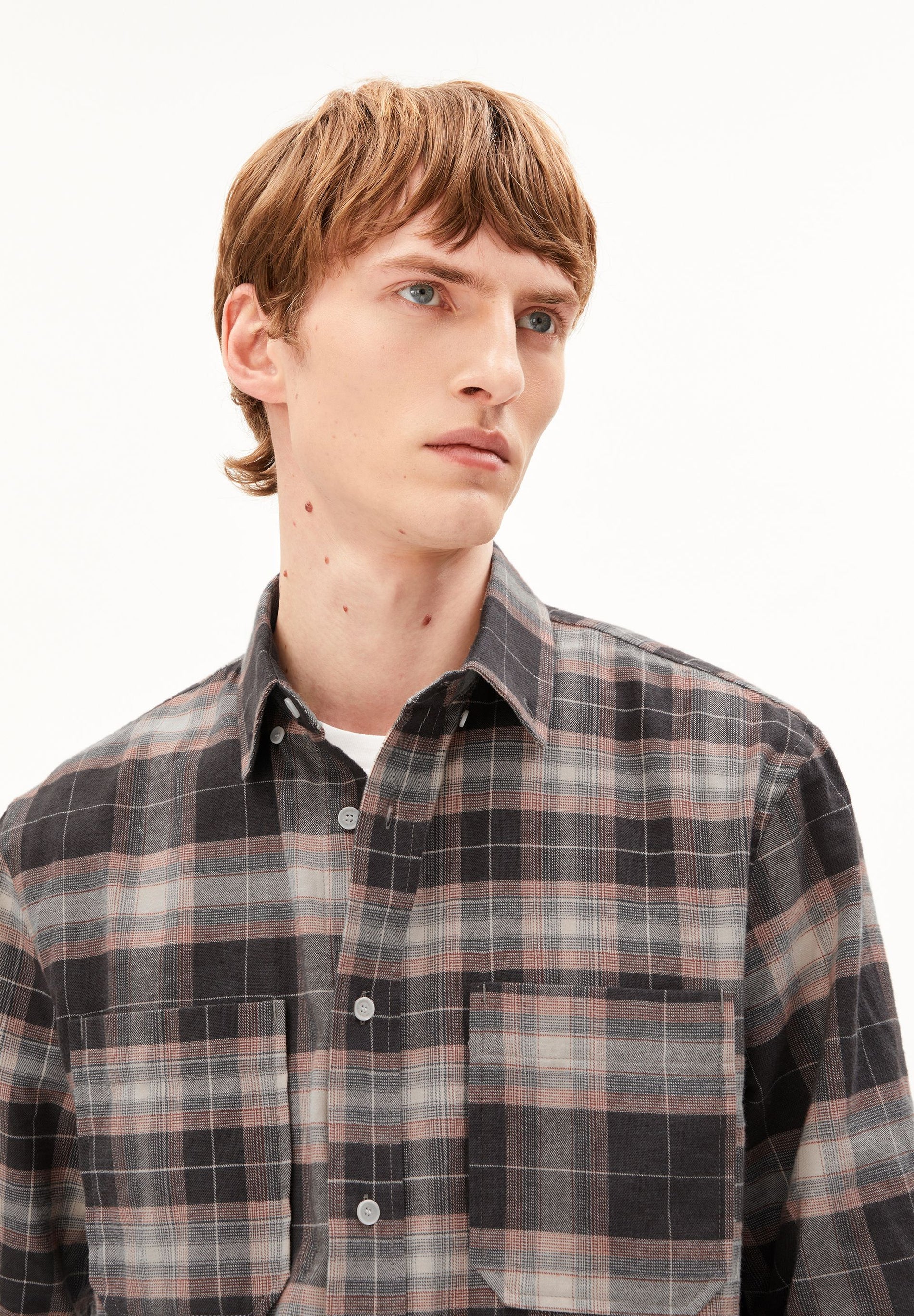 patchwork longsleeve shirt pure