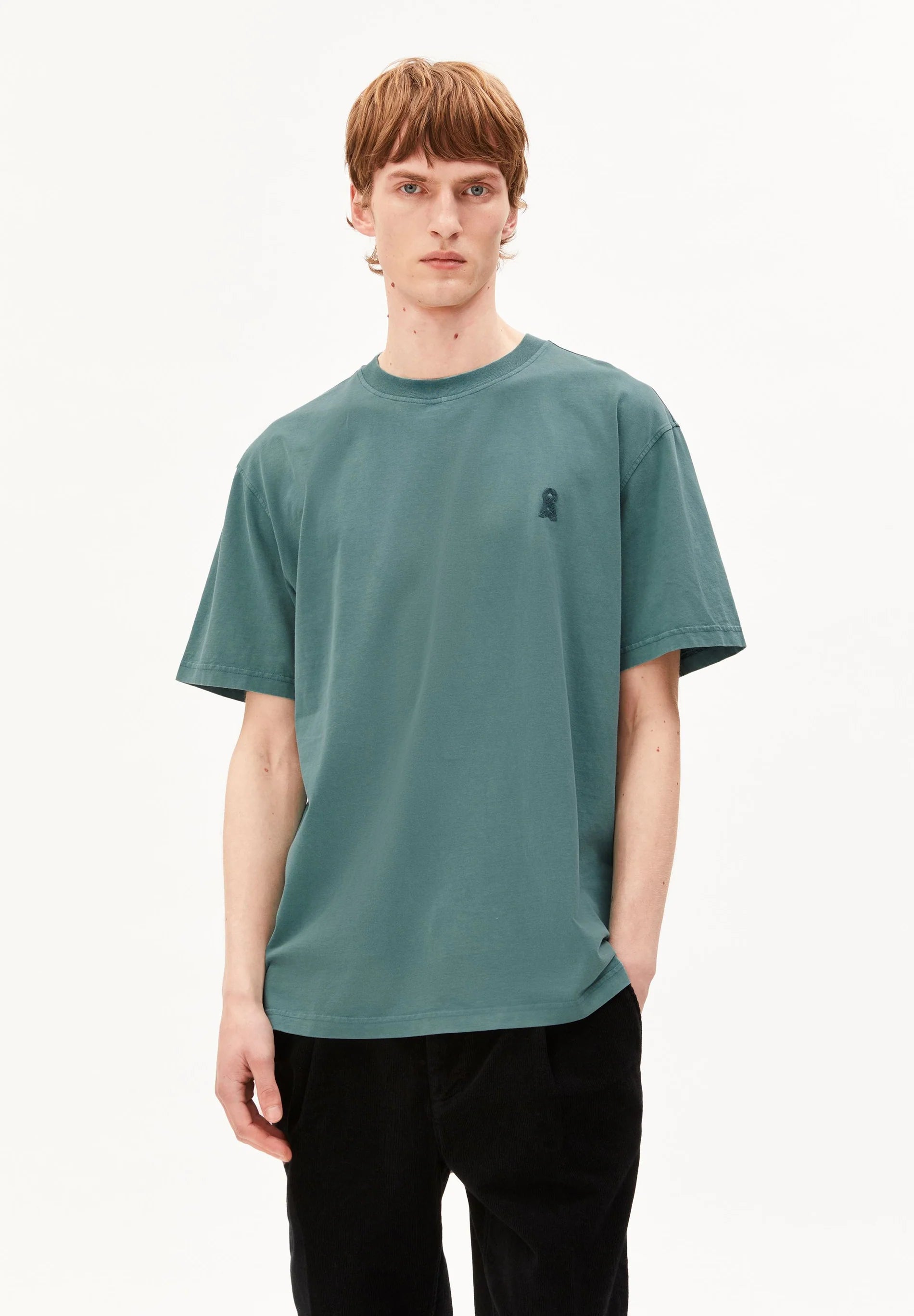 iconic Å maarkos gd t-shirt petrol velvet washed