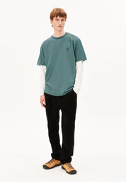iconic Å maarkos gd t-shirt petrol velvet washed