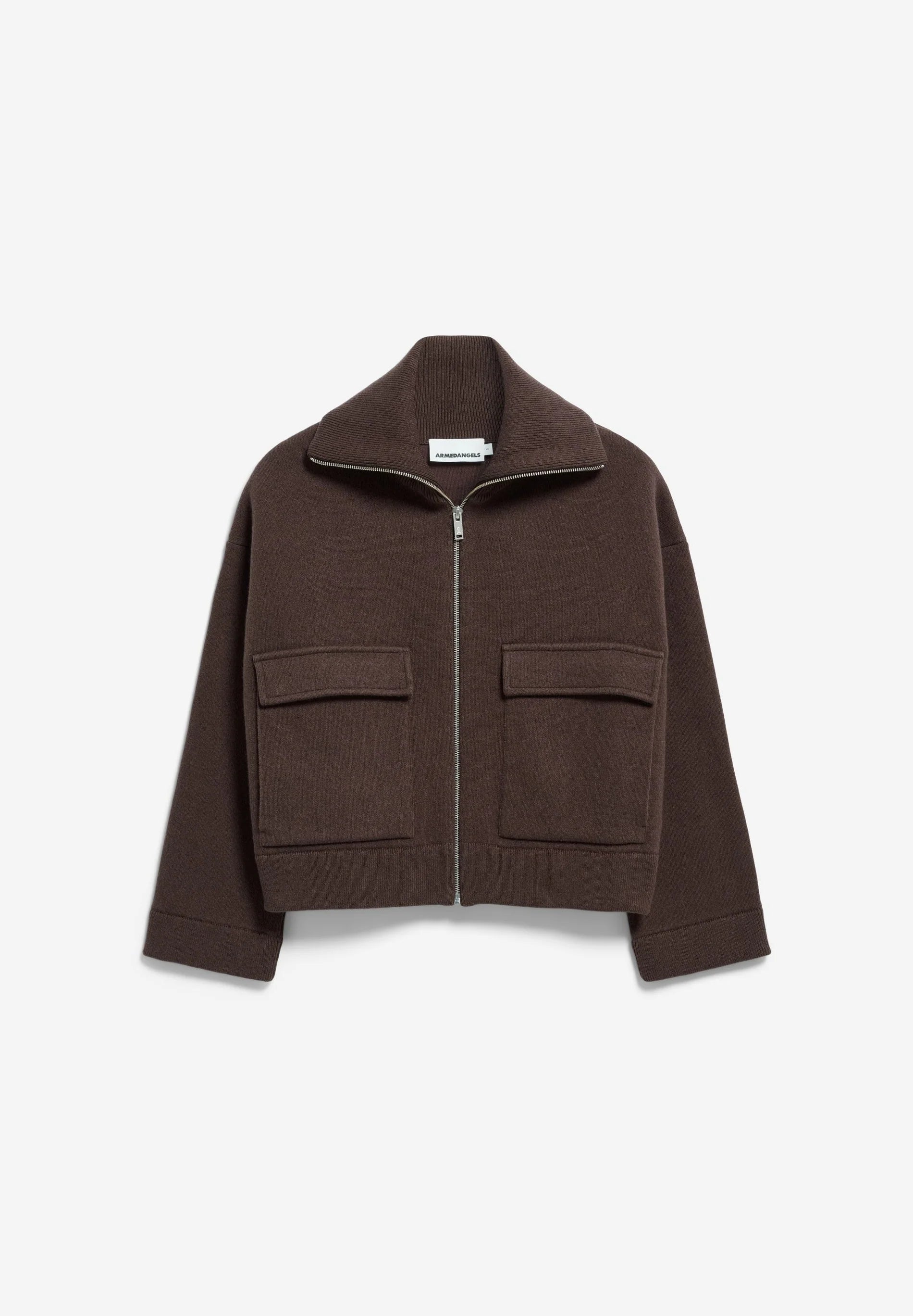 cotton-wool knit jacket claystone