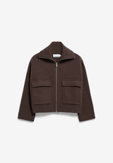 cotton-wool knit jacket claystone