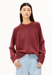 wool knit sweater velvet ember