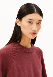 wool knit sweater velvet ember