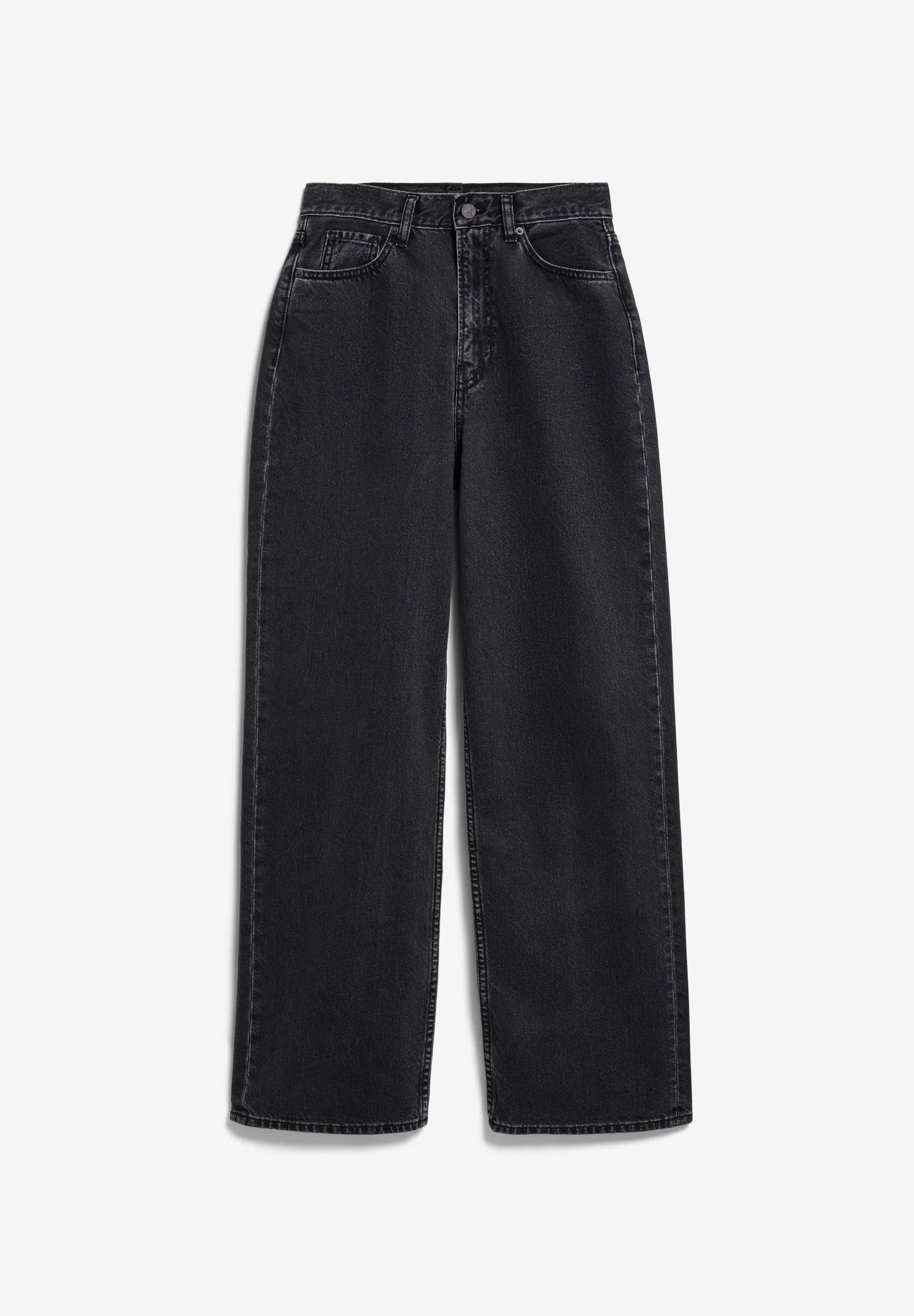 jeans enijaa high waist wide ebony black
