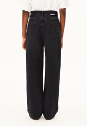 jeans enijaa high waist wide ebony black