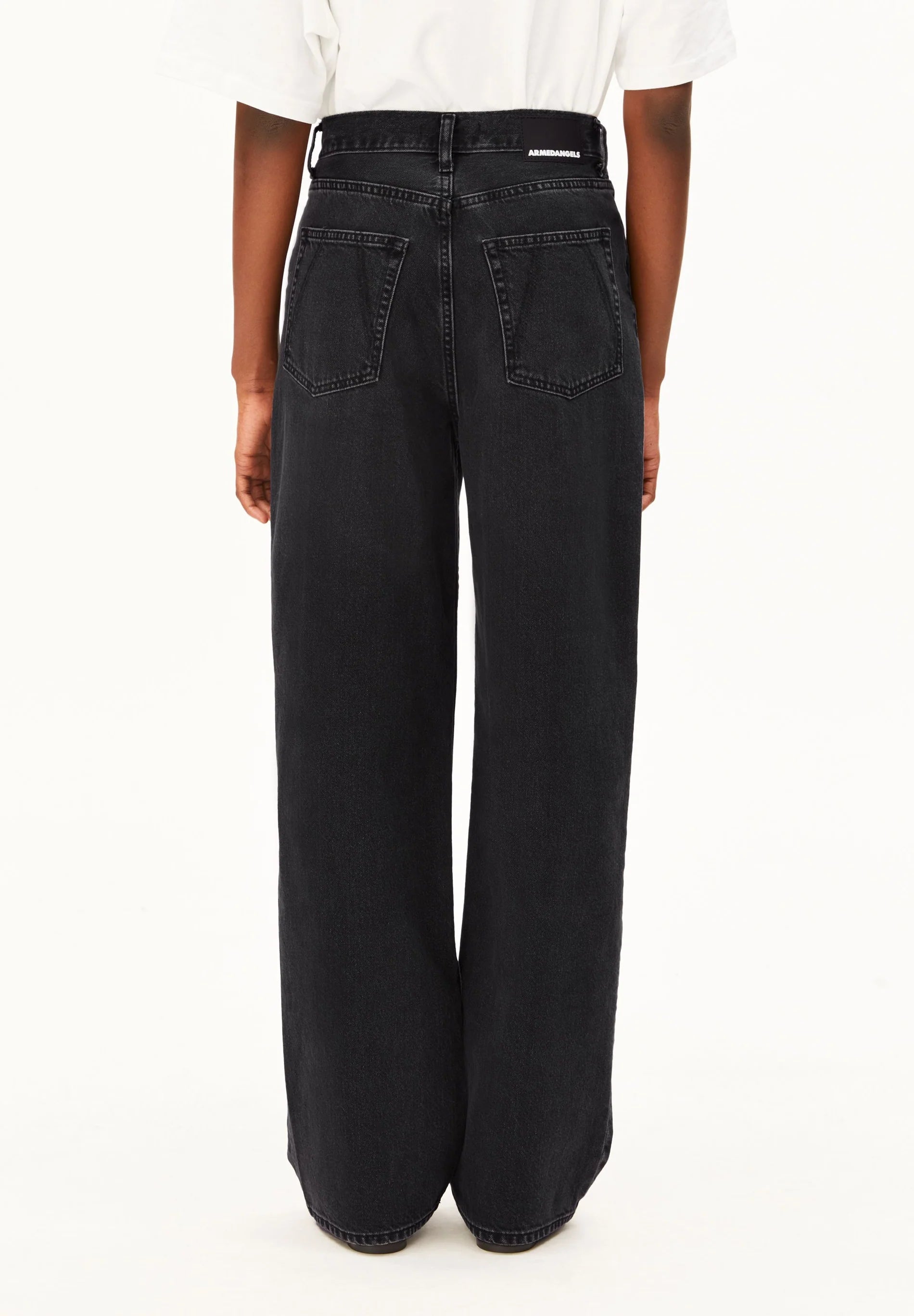 jeans enijaa high waist wide ebony black