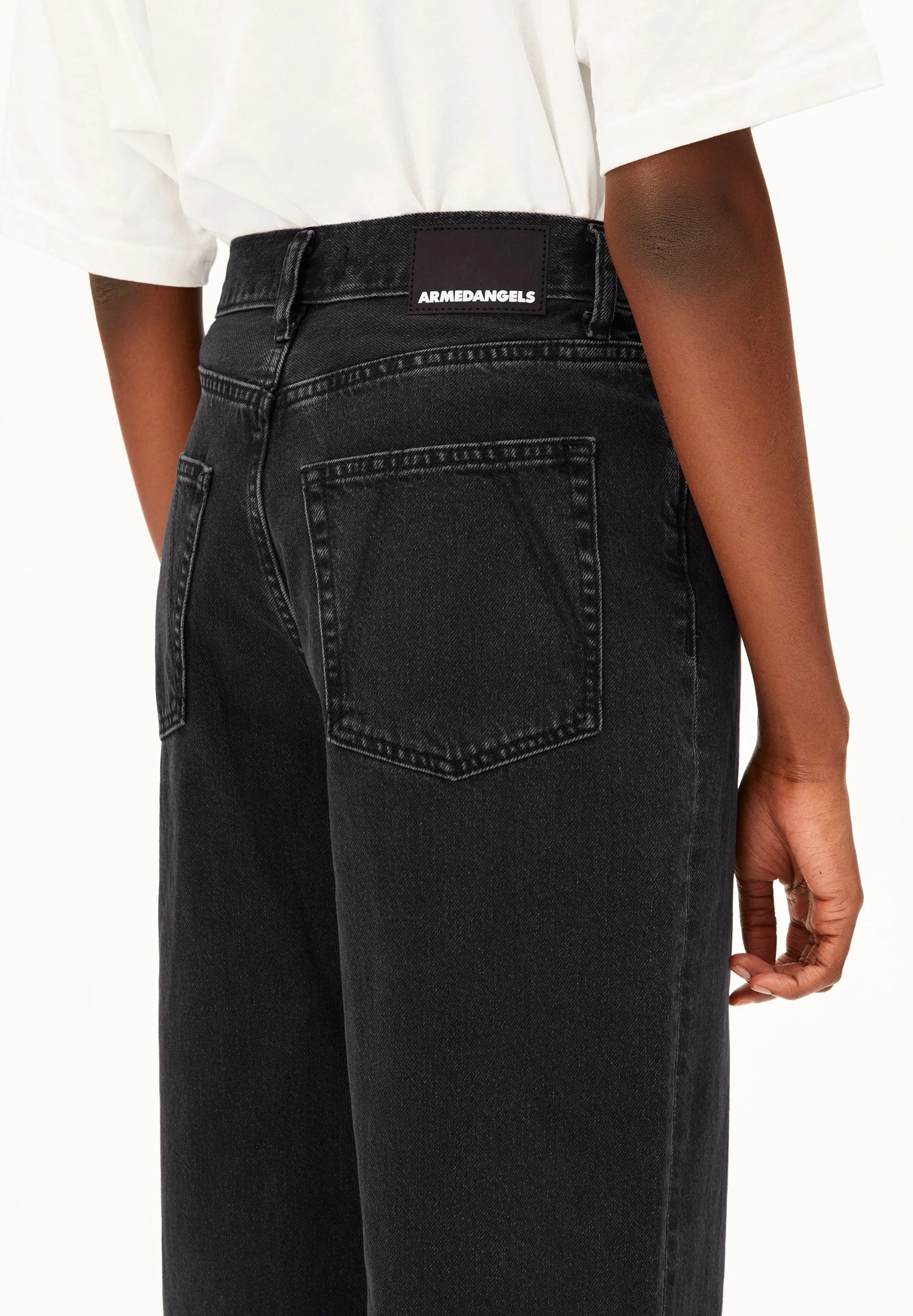jeans enijaa high waist wide ebony black