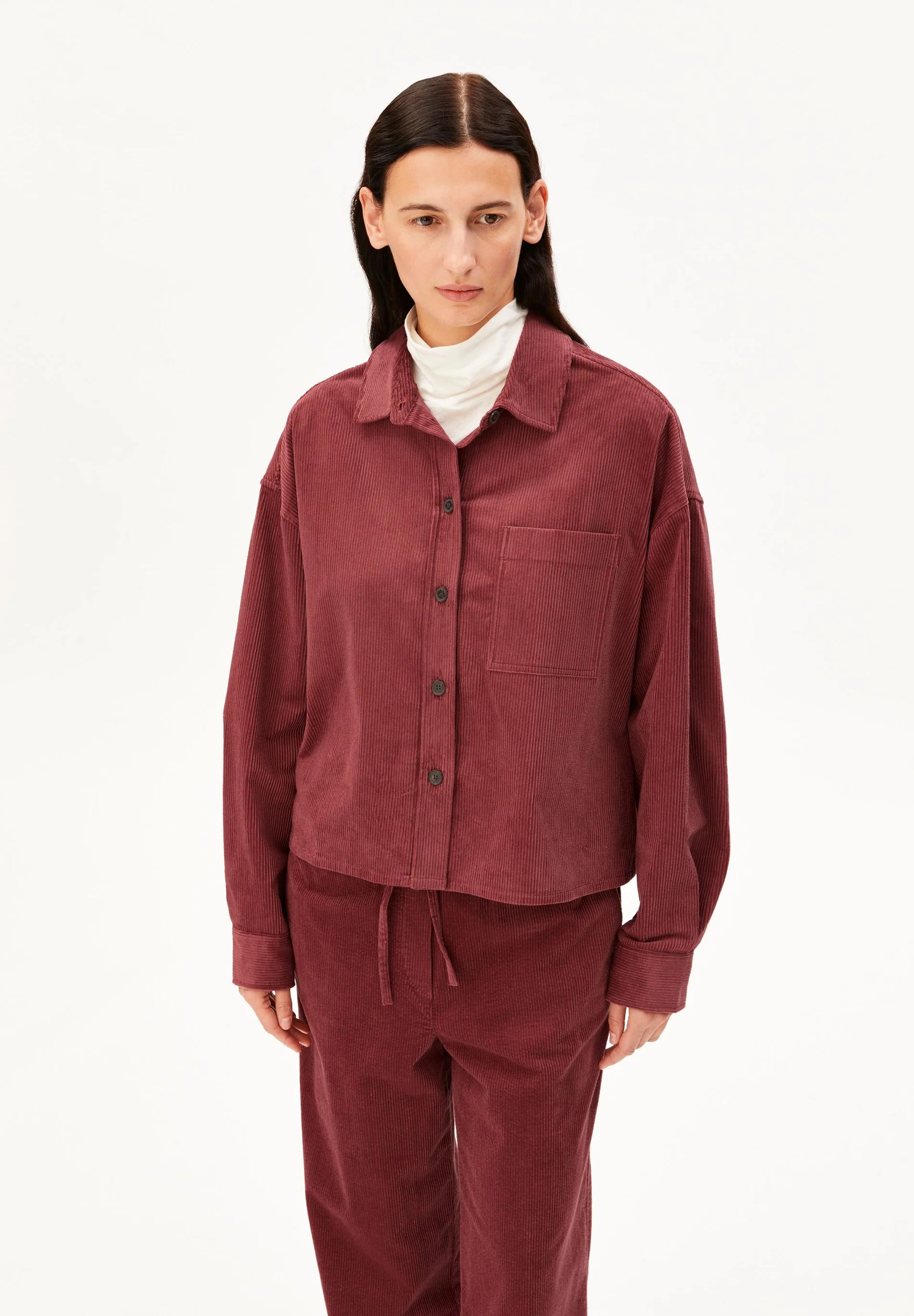 nalaani corduroy blouse velvet ember